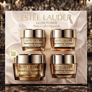 NIB Estee Lauder Glow Power Revitalizing Supreme+ Moisturiser Skincare Gift Set